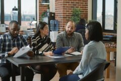 human resources team meeting hiring