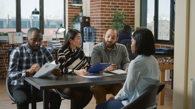 human resources team meeting hiring
