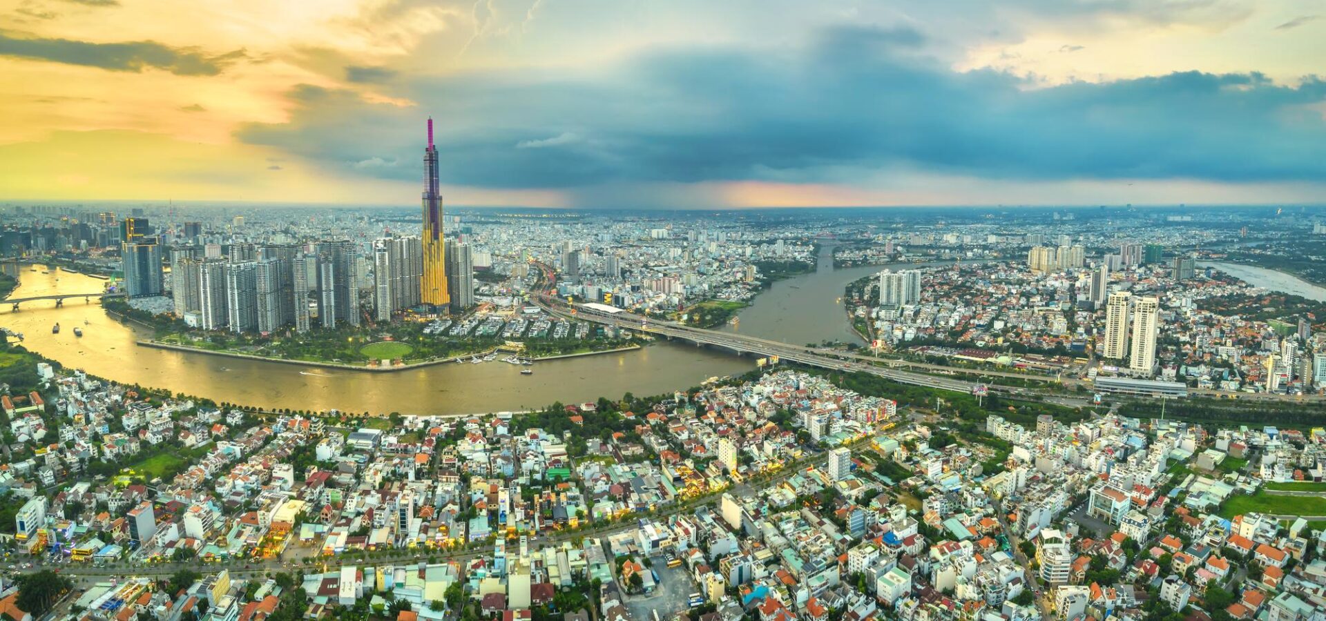 ho chi minh city aerial vietnam