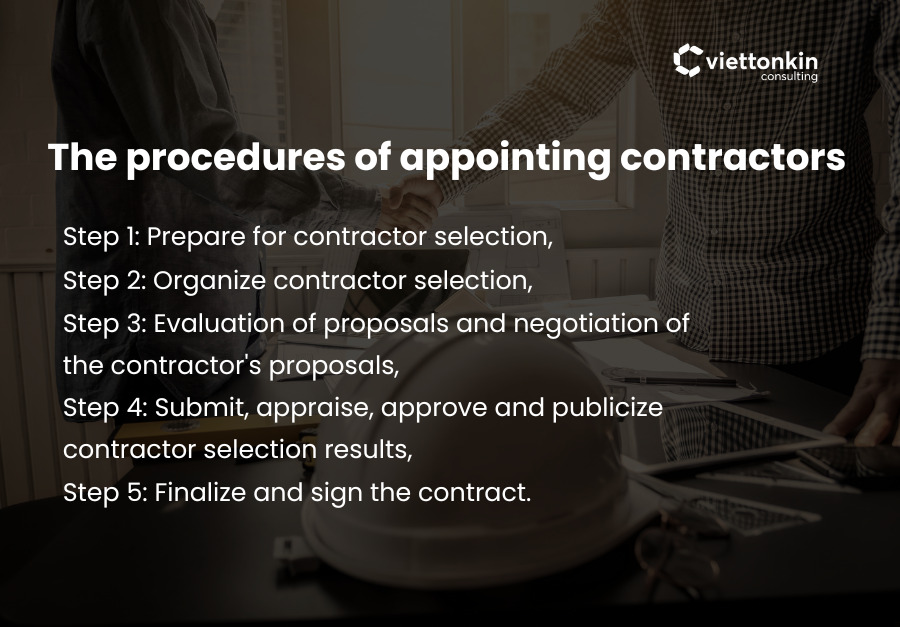 Procedure of appointing contractors